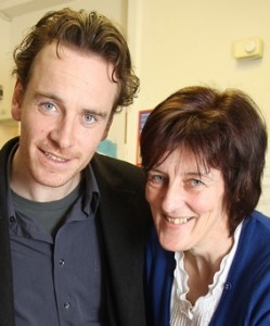 Fassbender with Linda O'Donoghue