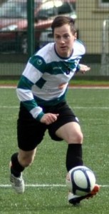 Kevin O'Sullivan in possession for Celtic