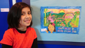 Mia Counihan from Killarney who was a national winner in the art competition